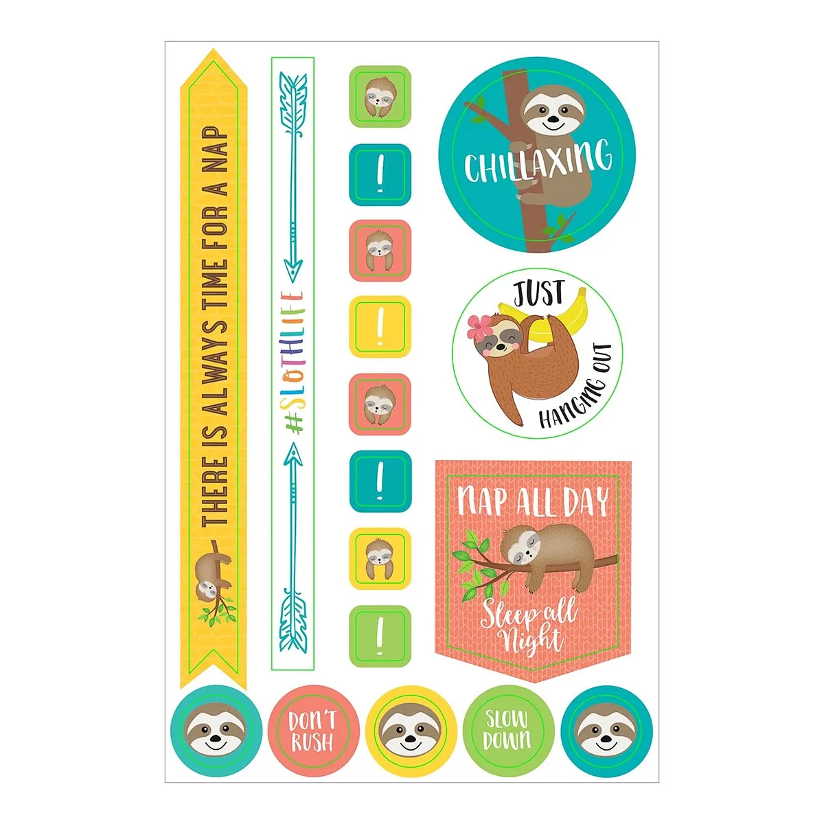 Essentials Sloth Planner Stickers