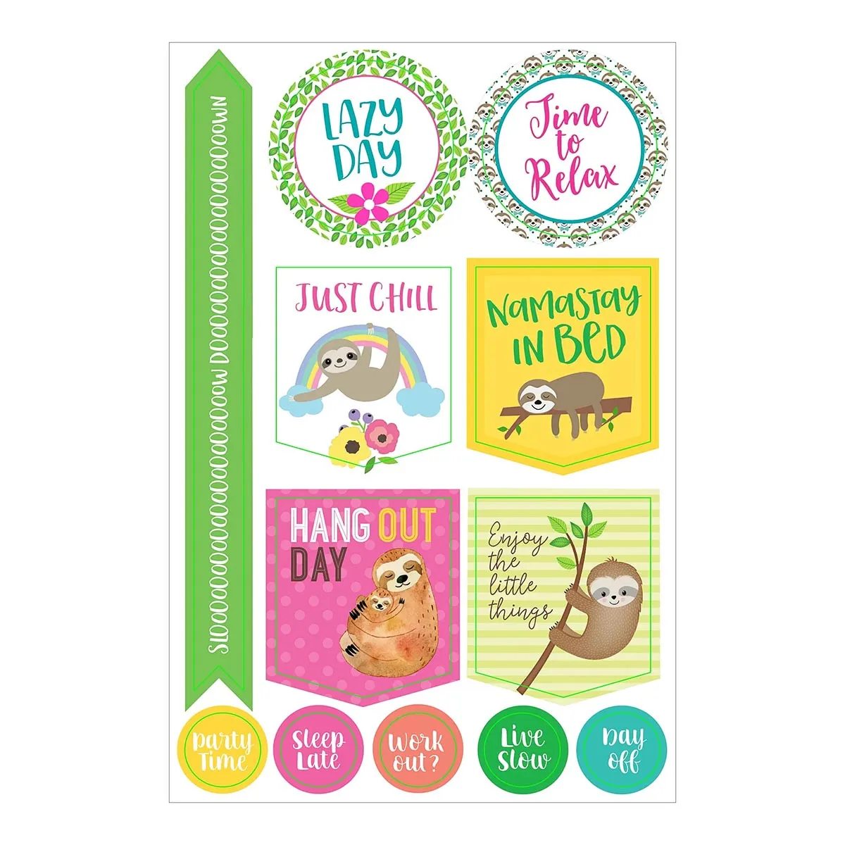 Essentials Sloth Planner Stickers