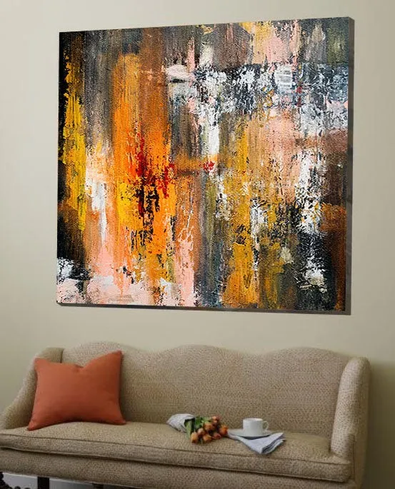 Extra Large Modern Wall Art XL Abstract Painting Acrylic Textured Art Gp084