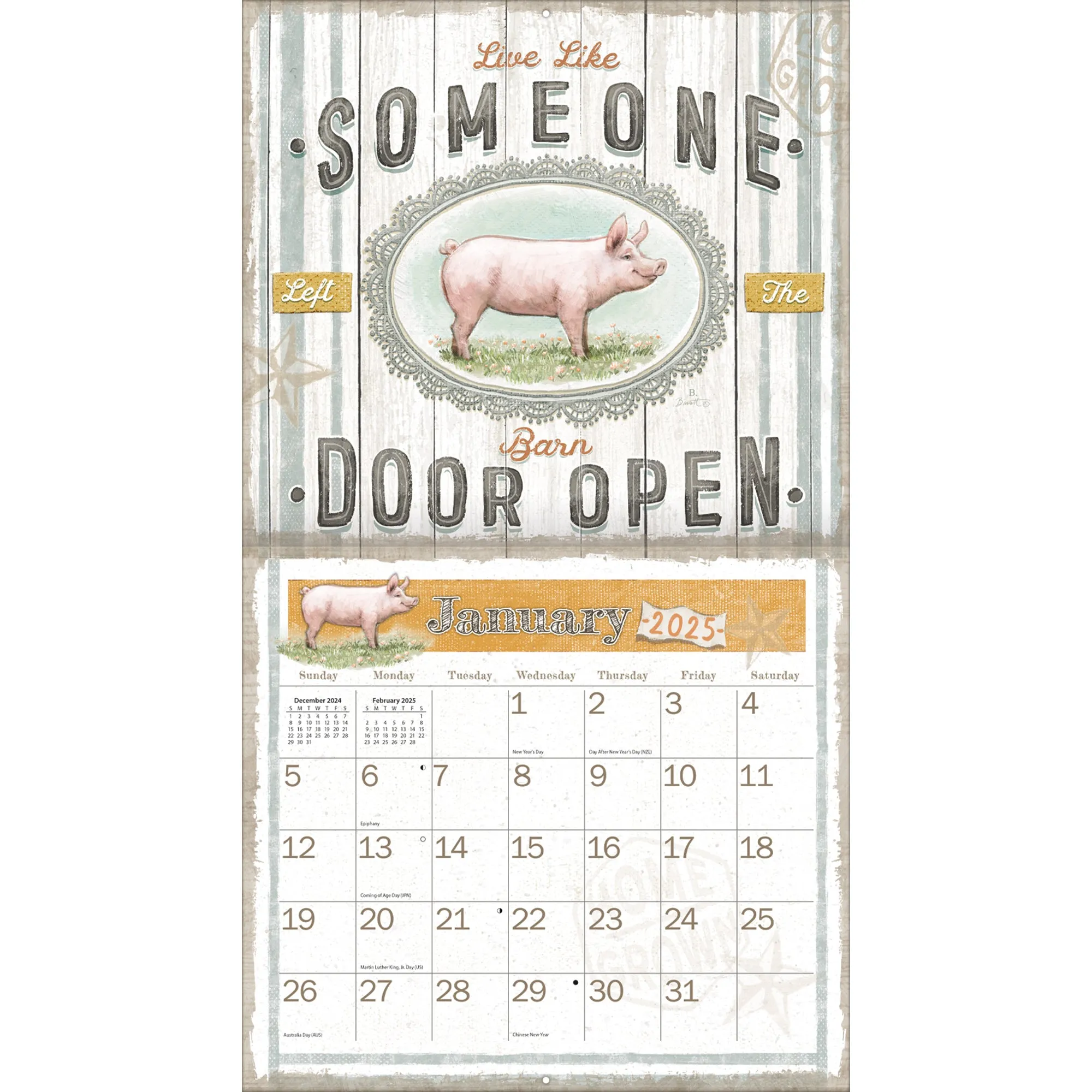 Farmhouse 2025 | Wall Calendar