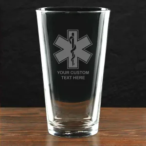 Firefighter & First Responders 'Build Your Glass' Personalized Pint Glass