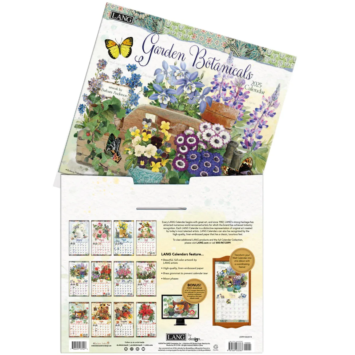 Garden Botanicals 2025 | Wall Calendar