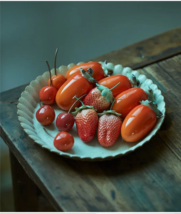 Gohobi Handmade Strawberry Cherry Tomato Fruit Ornament