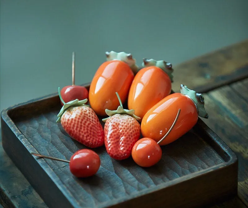 Gohobi Handmade Strawberry Cherry Tomato Fruit Ornament