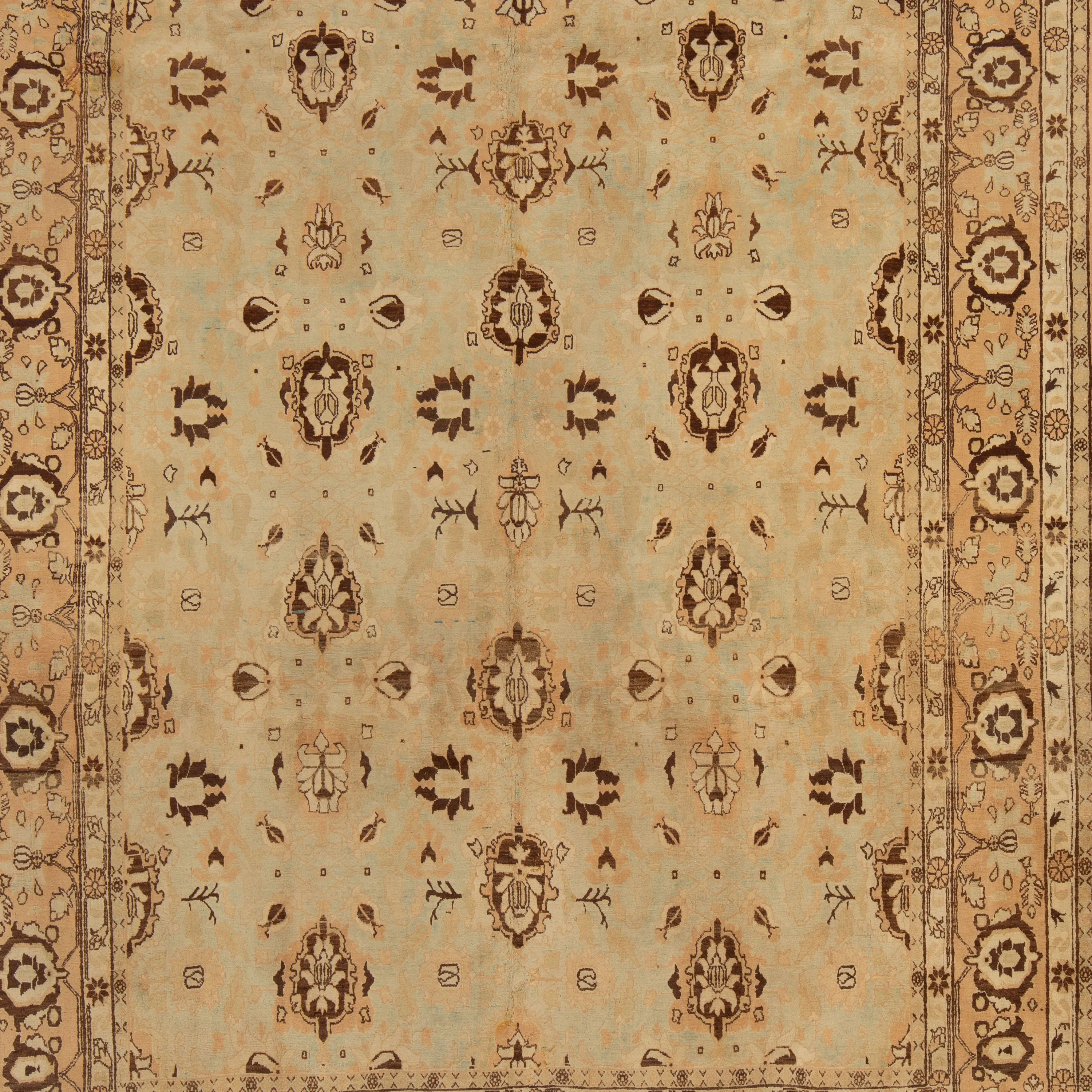 Gold Tabriz Vintage Rug - 7' x 11'2"