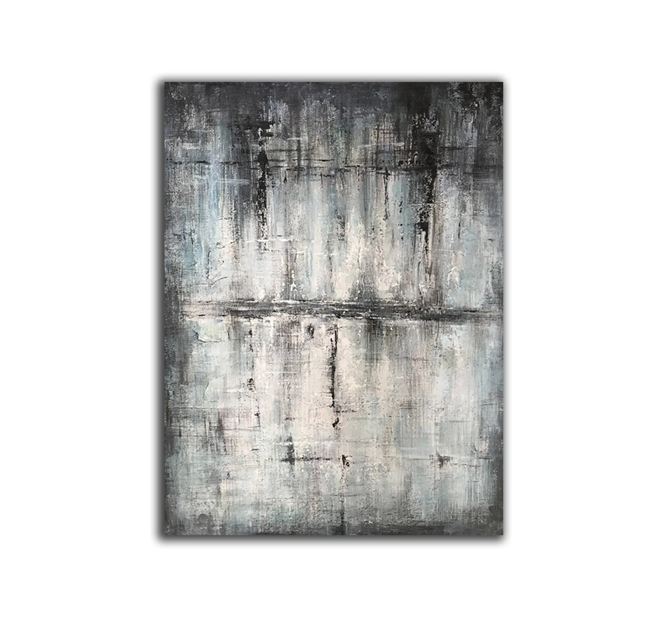 Gray Abstract Painting Original Contemporary Painting Sp088