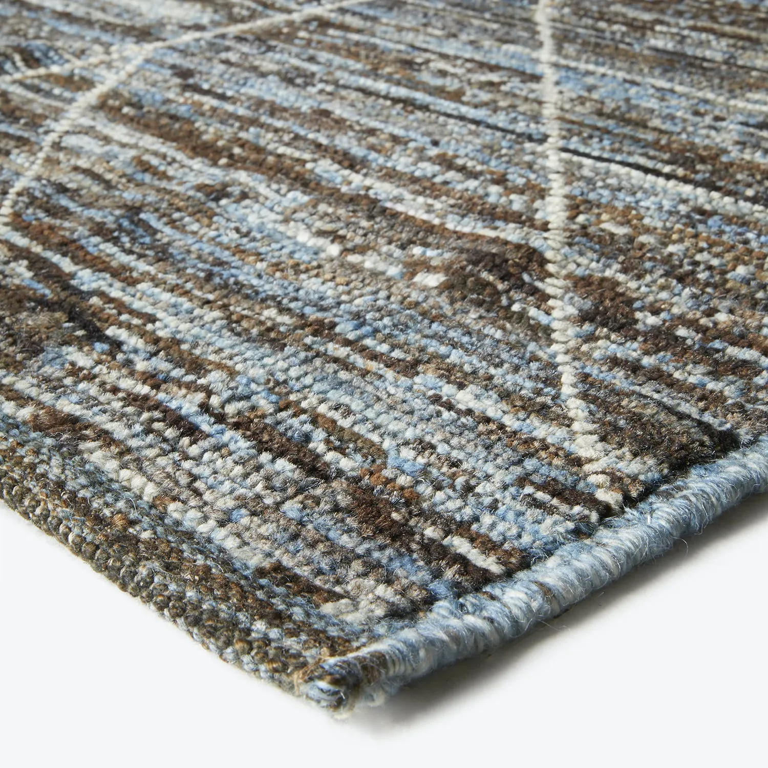 Grey Moroccan Wool Rug - 10'4" x 14'9"