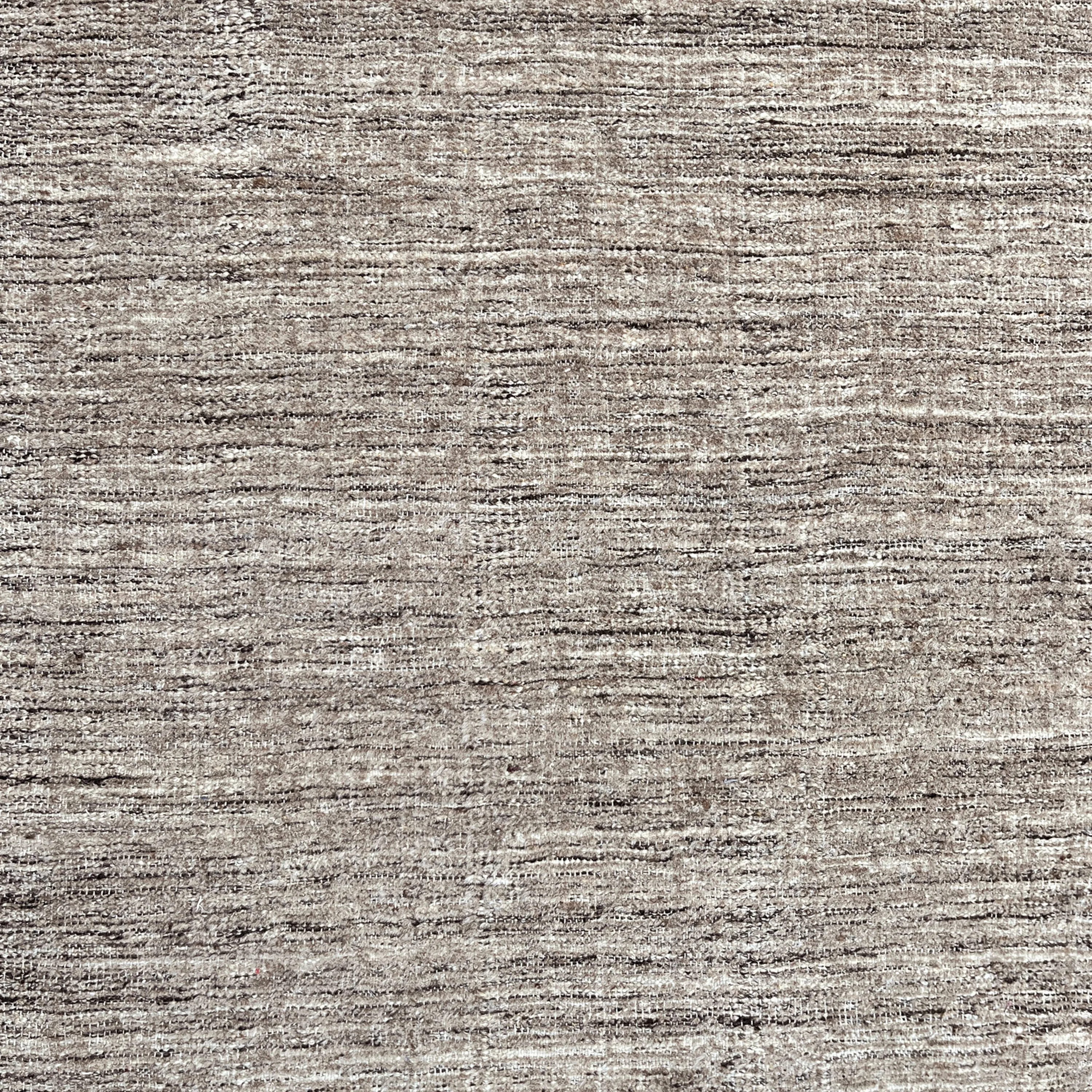 Grey Textured Wool Rug - 6'3" x 9'