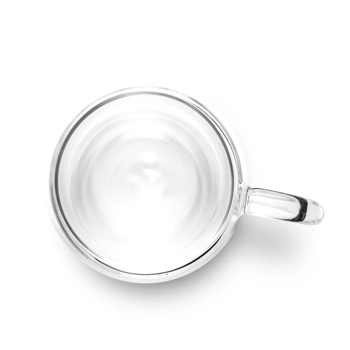 Hearth Double-Wall Glass Mug (6oz/175ml) - Clear, Set of 2