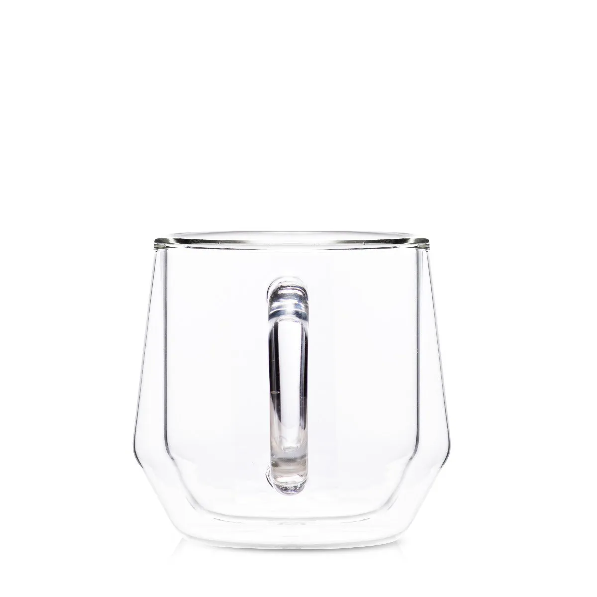 Hearth Double-Wall Glass Mug (6oz/175ml) - Clear, Set of 2