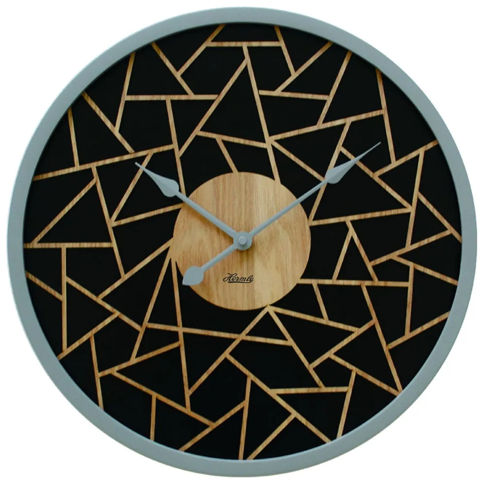 Hermle 3D Open Face Wooden Decorative Wall Clock 30102-002100