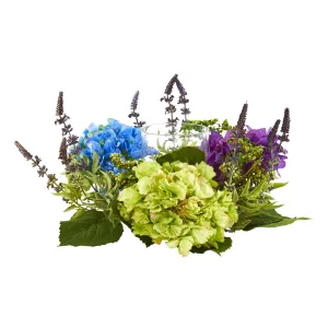 Hydrangea Artificial Arrangement Candelabrum