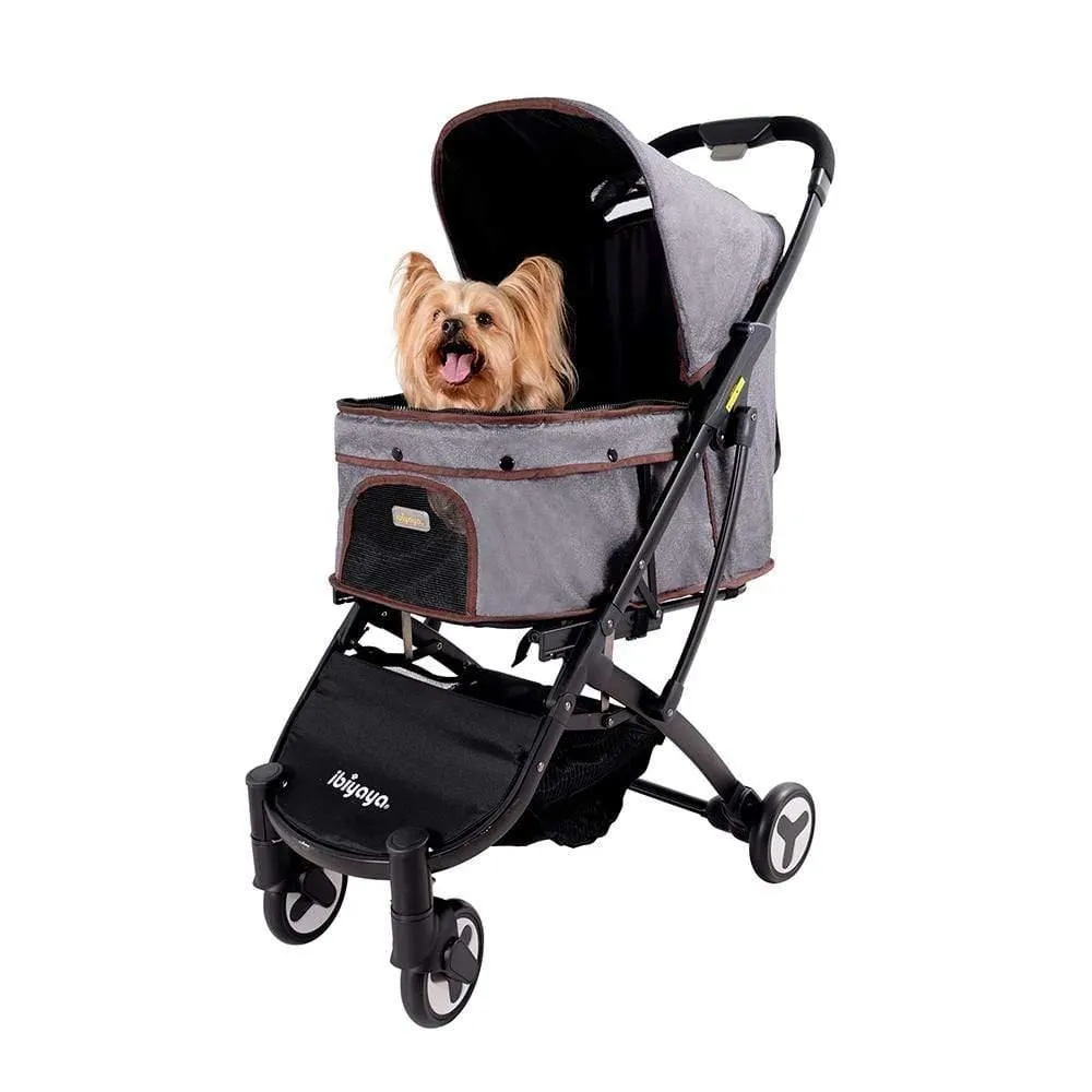 Ibiyaya® Speedy Fold Pet Pram | Grey Jeans