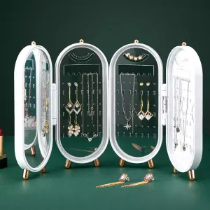 Jewellery Case With Mirror ( Foldable )