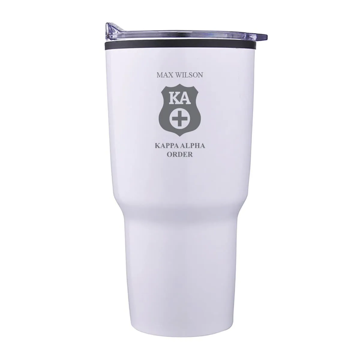 Kappa Alpha Personalized 30oz White Tumbler