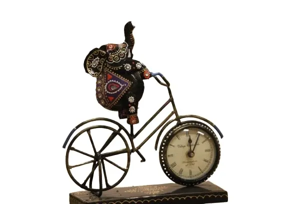 Kreative House Retro Iron Bike Rider Metal Bicycle Table Houseware Art Craft Office Decor Home