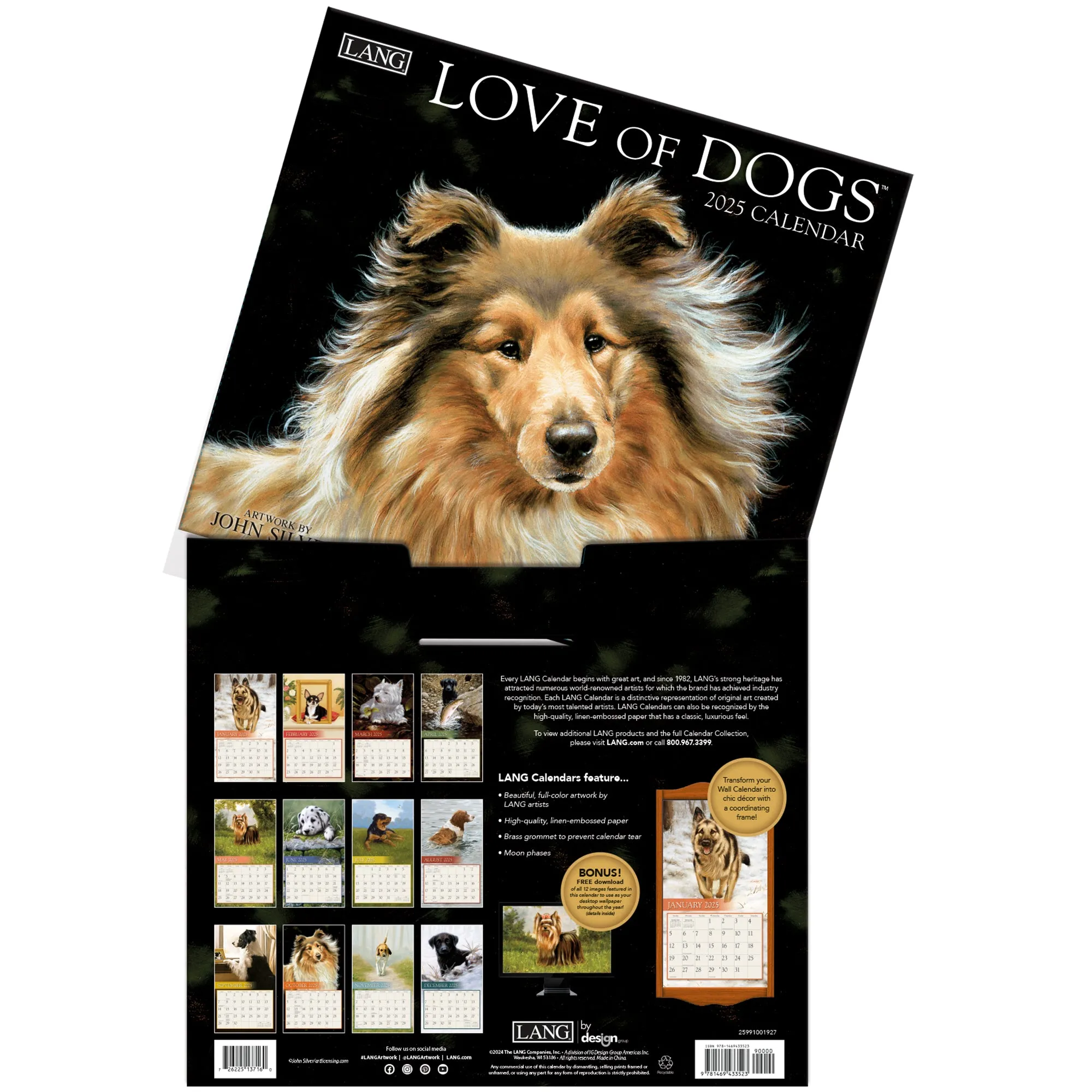 Love Of Dogs 2025 | Wall Calendar