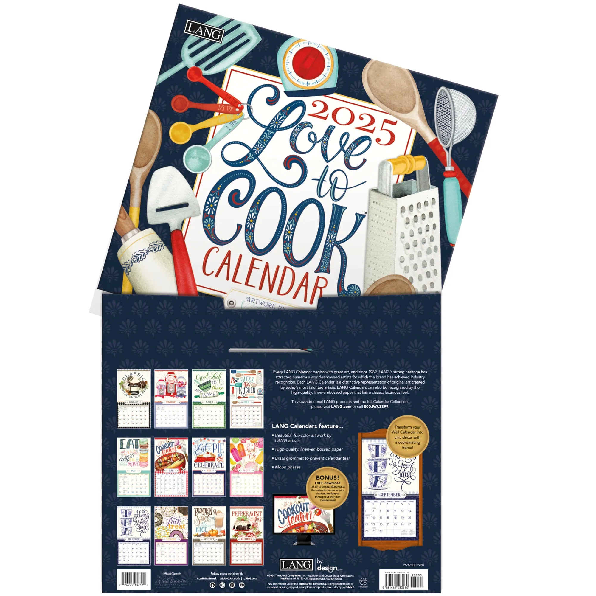 Love To Cook 2025 | Wall Calendar