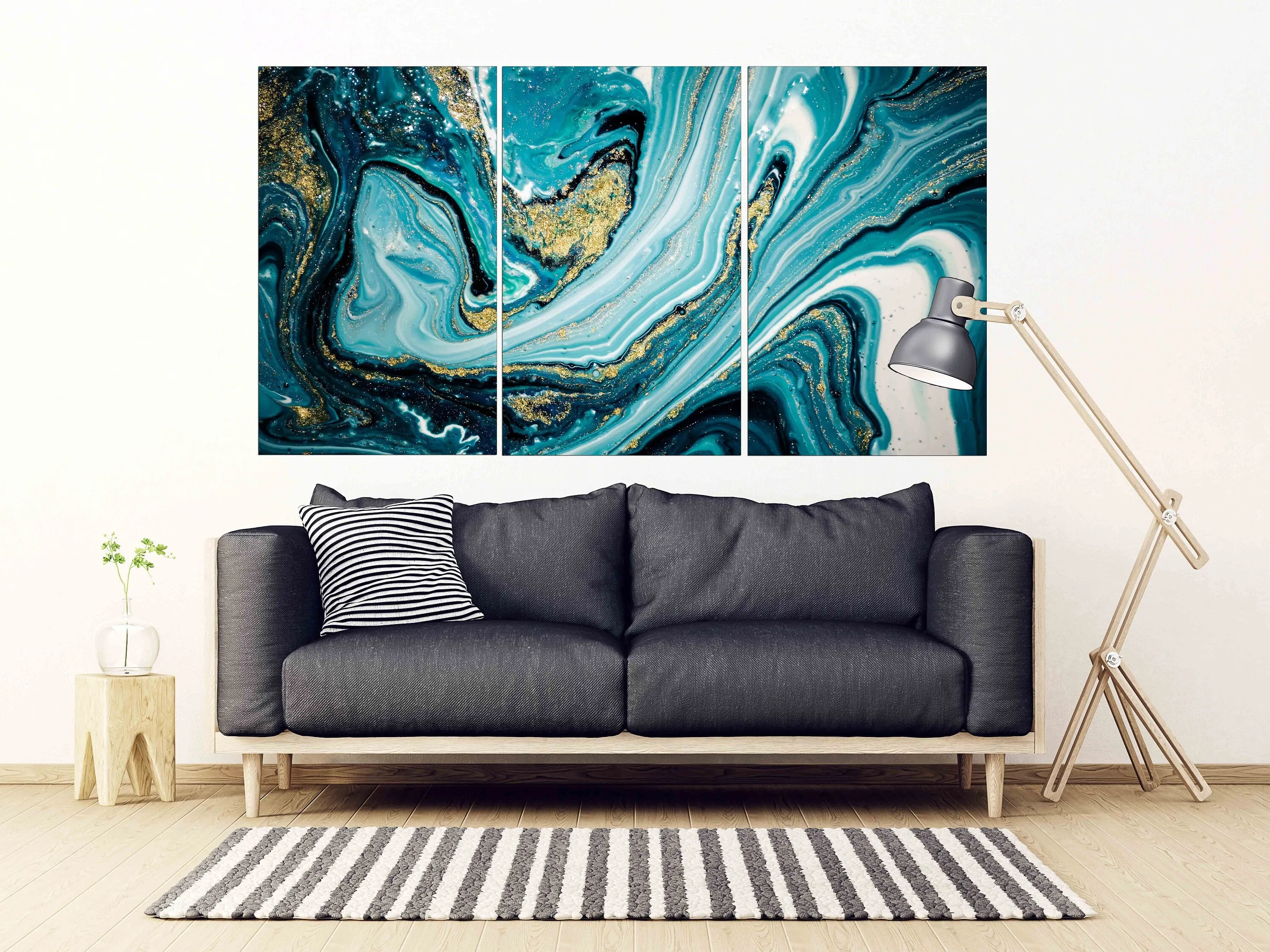 Marble wall decor, marble canvas abstract, Abstract wall art paintings on canvas, multi panel wall art Marble canvas Pour painting