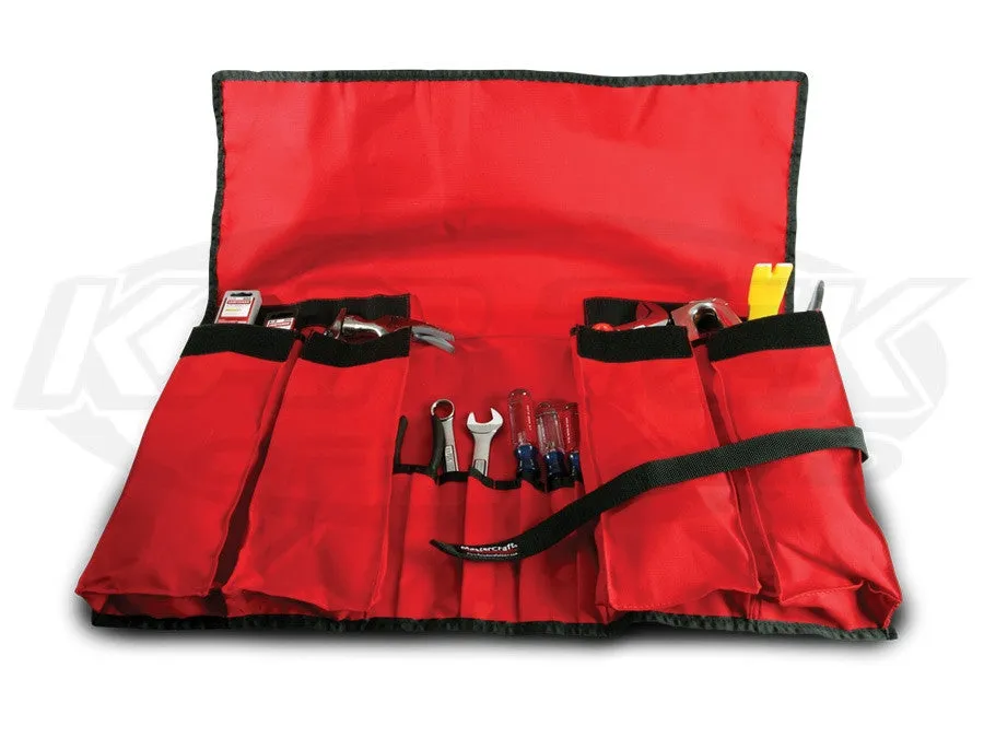 MasterCraft Large Wrench Roll-Up - 4 Pocket Red 4 Large Pocket 4 Slot