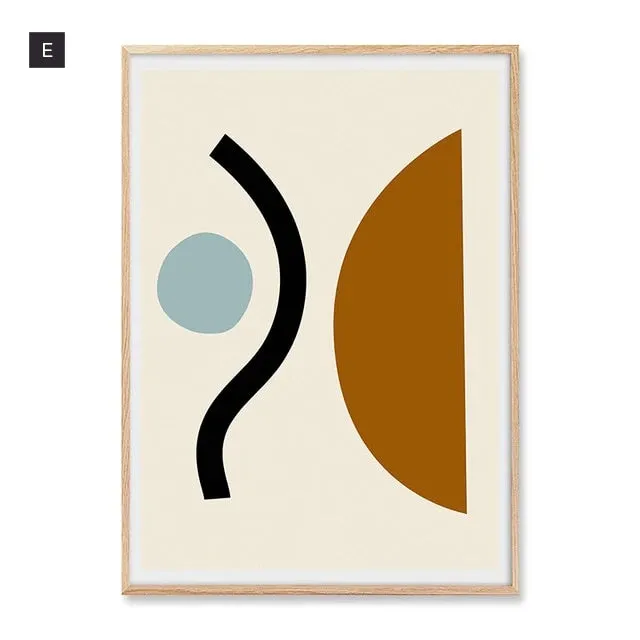 Minimalist Nordic Abstract Wall Art Fine Art Canvas Prints Modern Gallery Wall Pictures For Living Room Bedroom Scandinavian Home Interior Styling