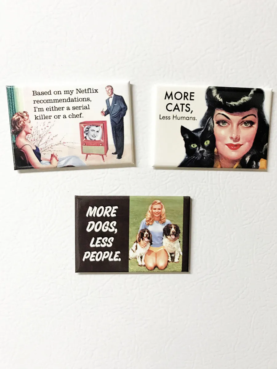 More Dogs, Less People Magnet