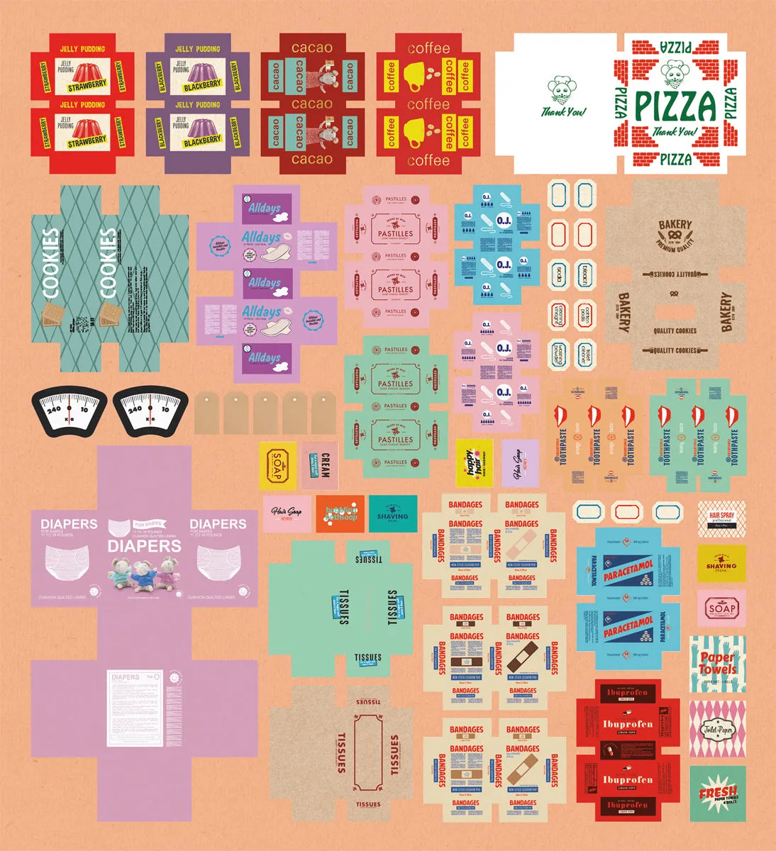 Mouse Mansion Die-Cut Prints Deluxe Kit