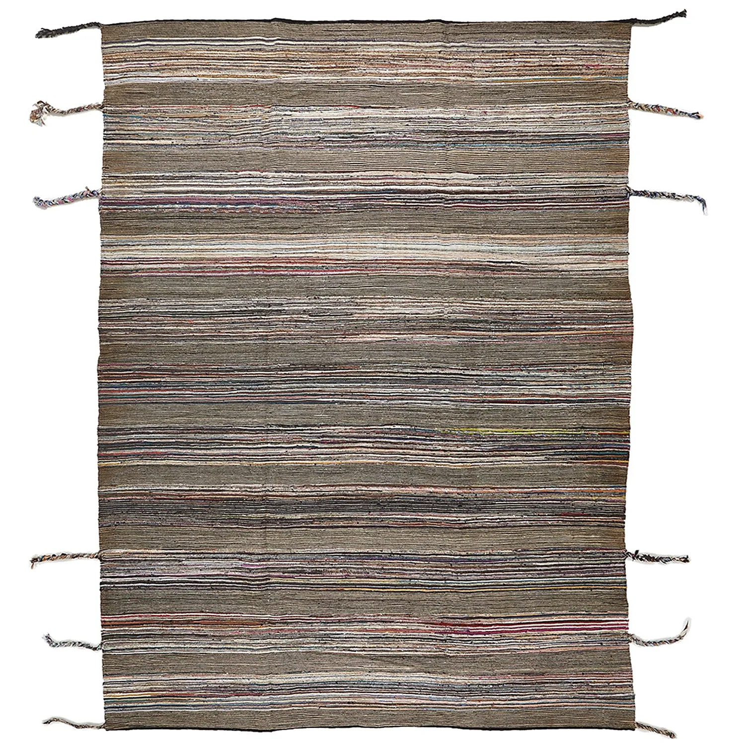 Multicolored Moroccan Wool Rug - 9'6" x 13'1"