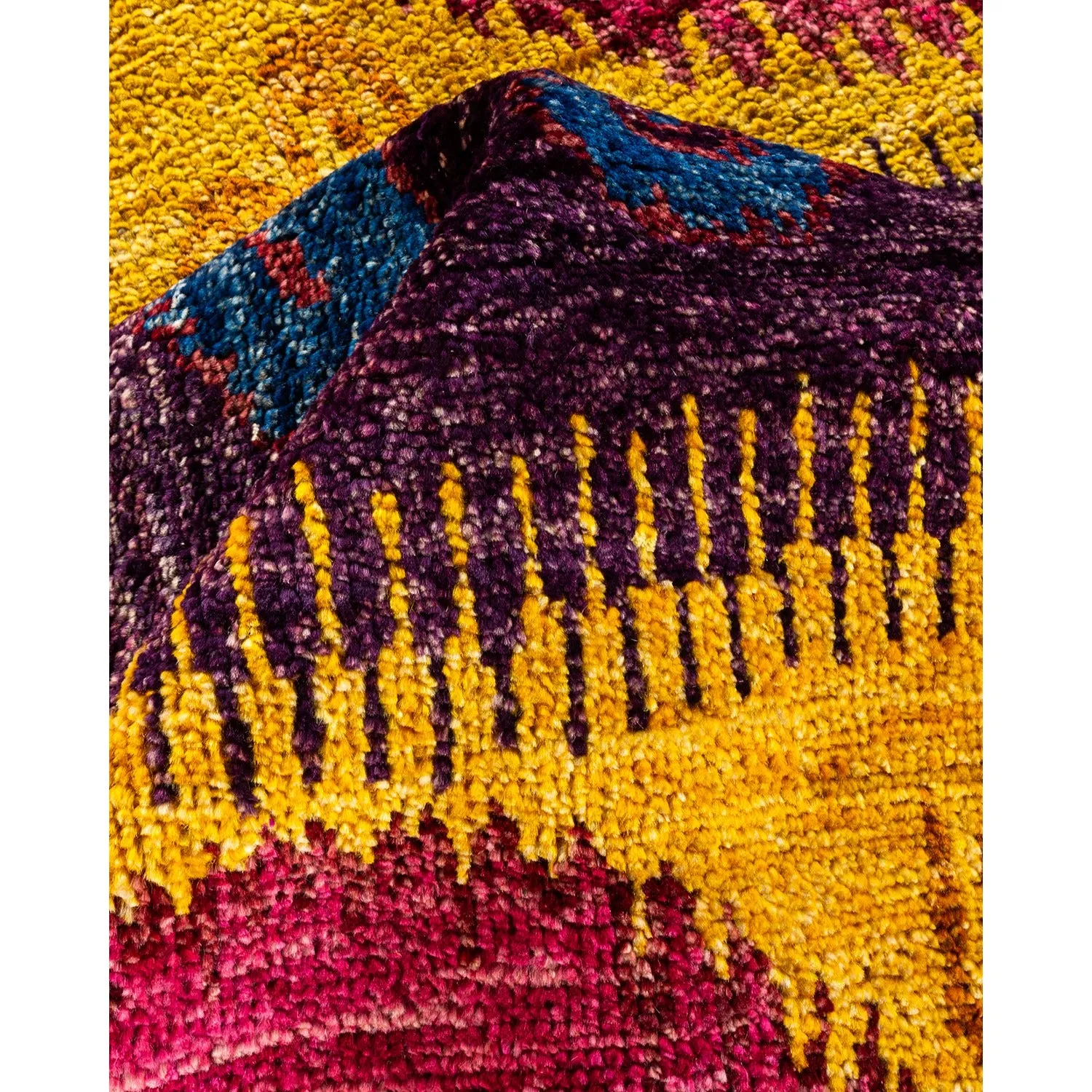 Multicolored Transitional Wool Rug - 11'10" x 12'1"