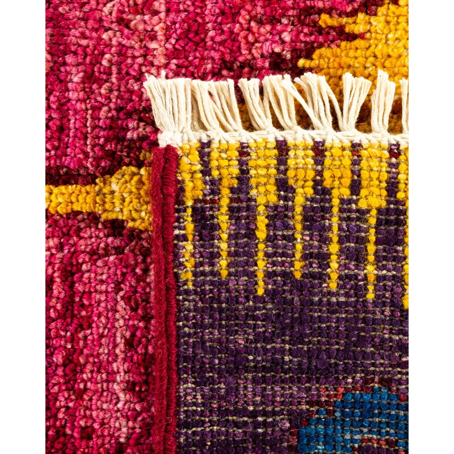 Multicolored Transitional Wool Rug - 11'10" x 12'1"