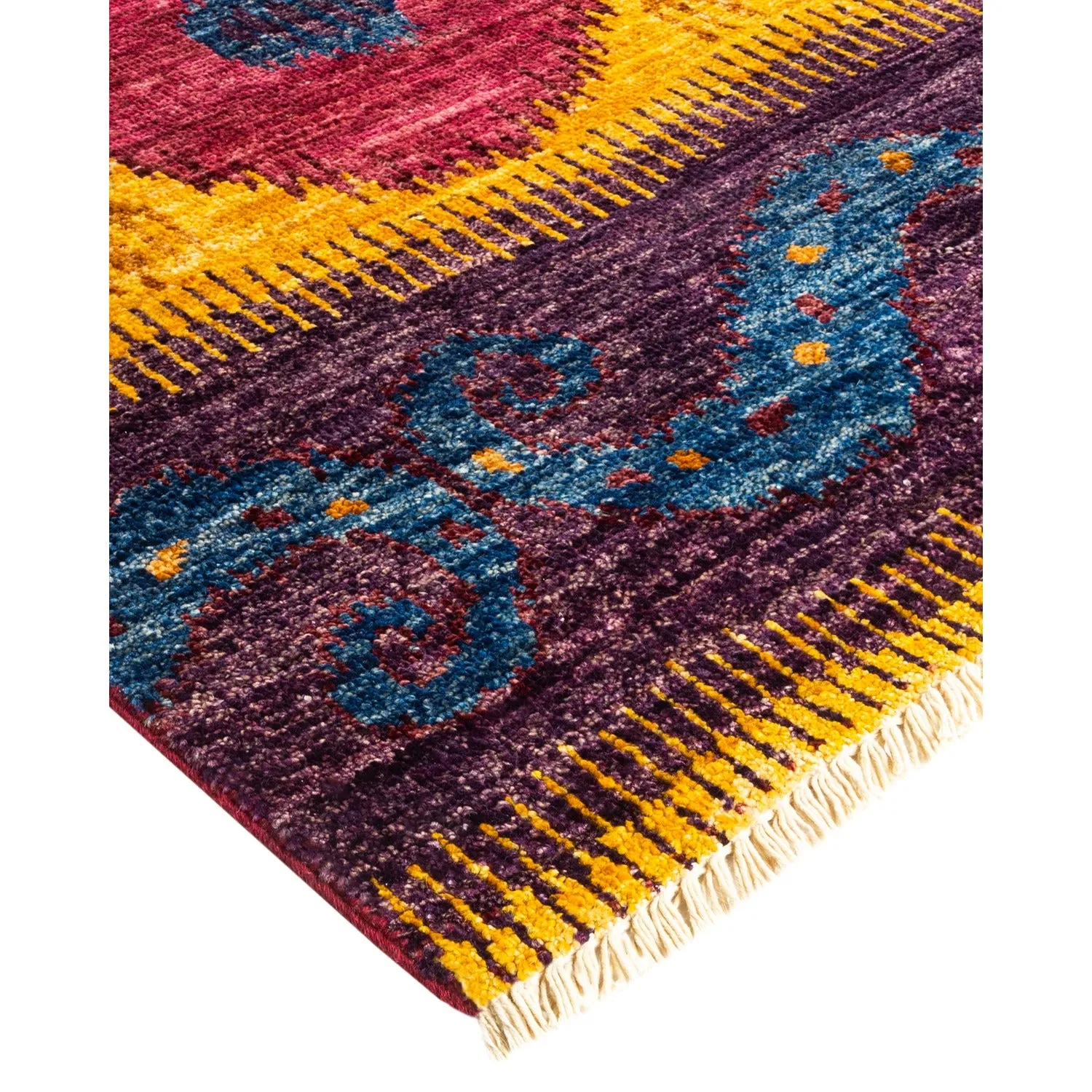 Multicolored Transitional Wool Rug - 11'10" x 12'1"