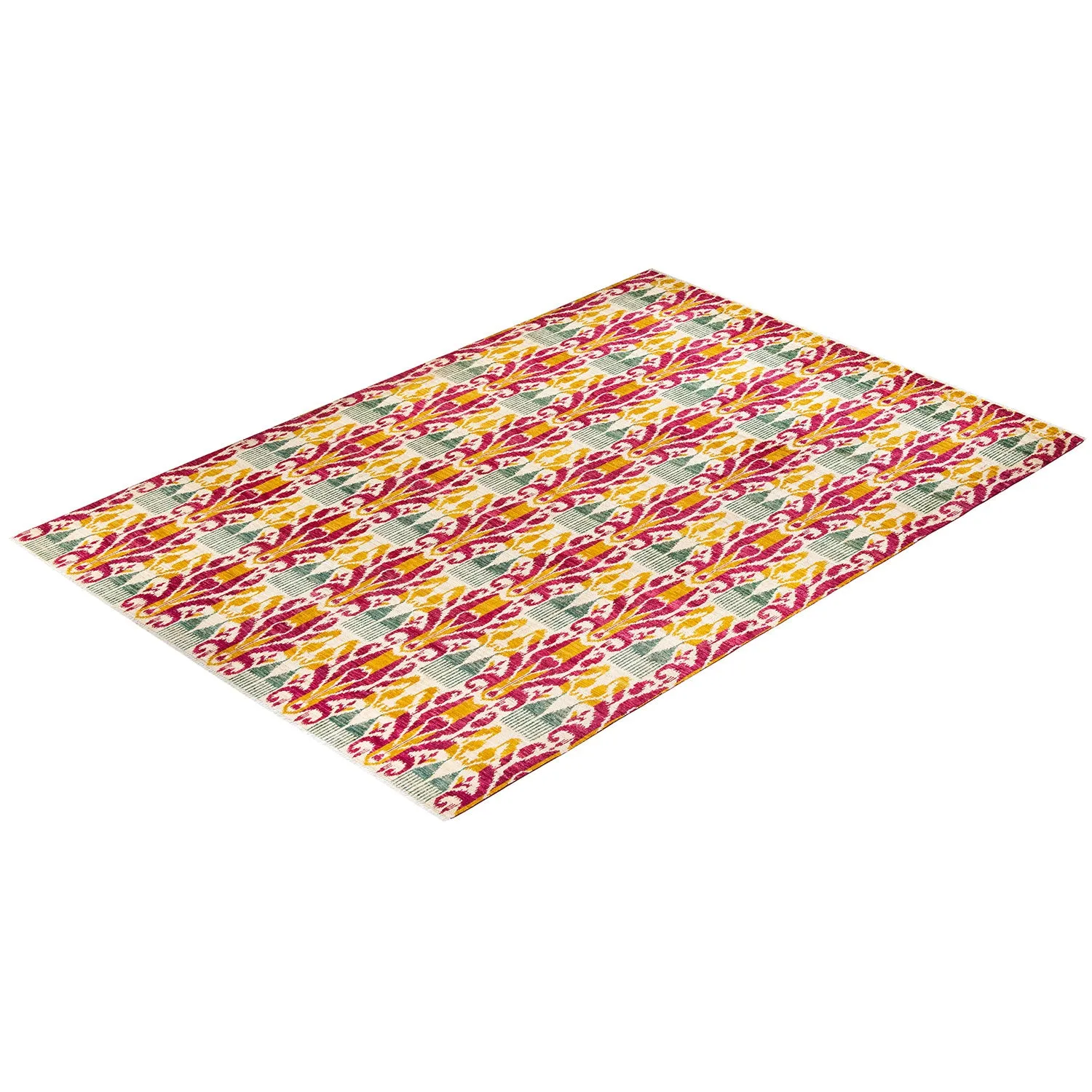 Multicolored Transitional Wool Rug - 9'10" x 14'5"