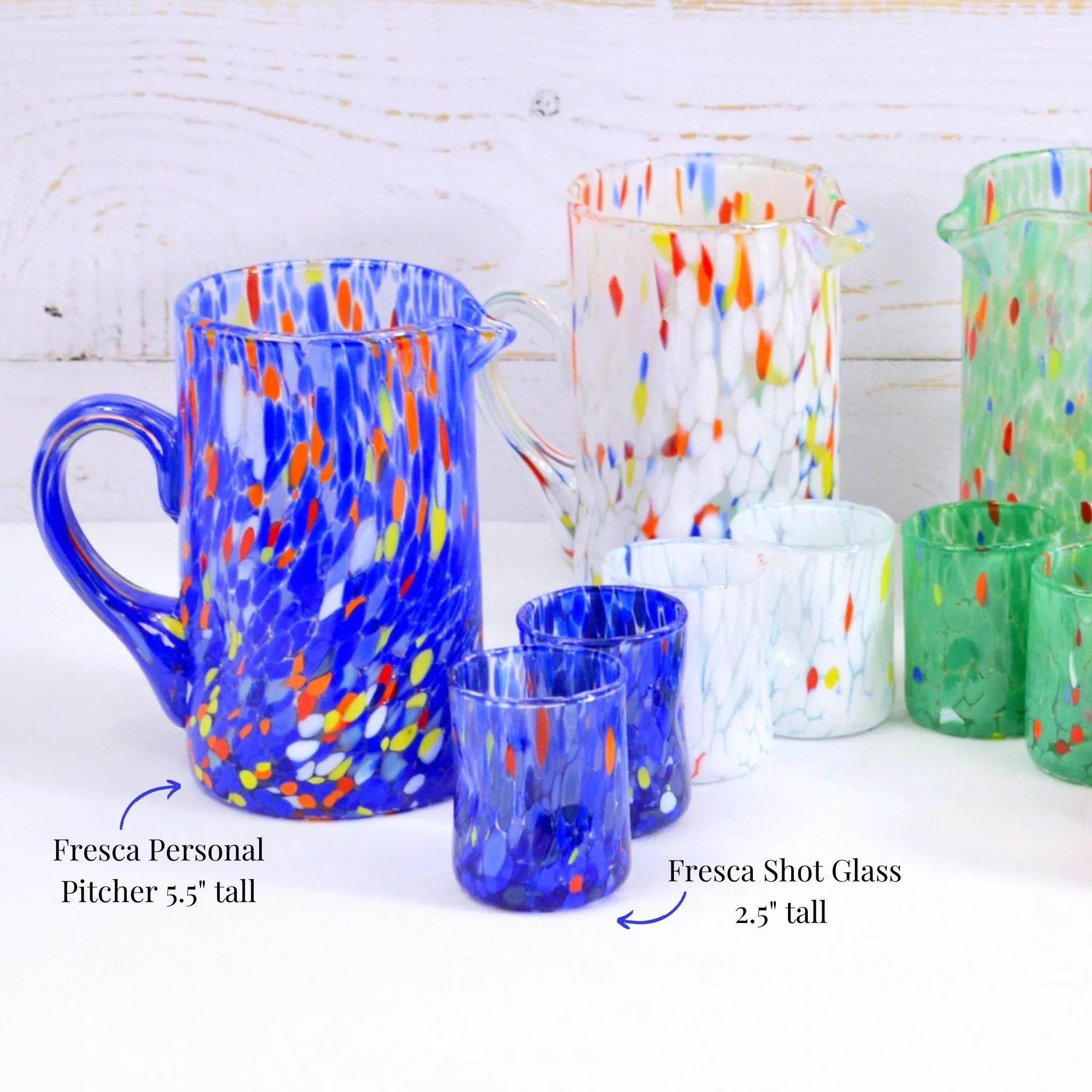 Murano Glass Personal, Mini, Cocktail Pitcher, Fresca, Made in Italy