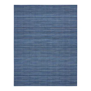 Navy Kavya Flatweave Kilim Rug