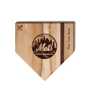 New York Mets Home Plate Cutting Boards | Multiple Sizes | Multiple Designs