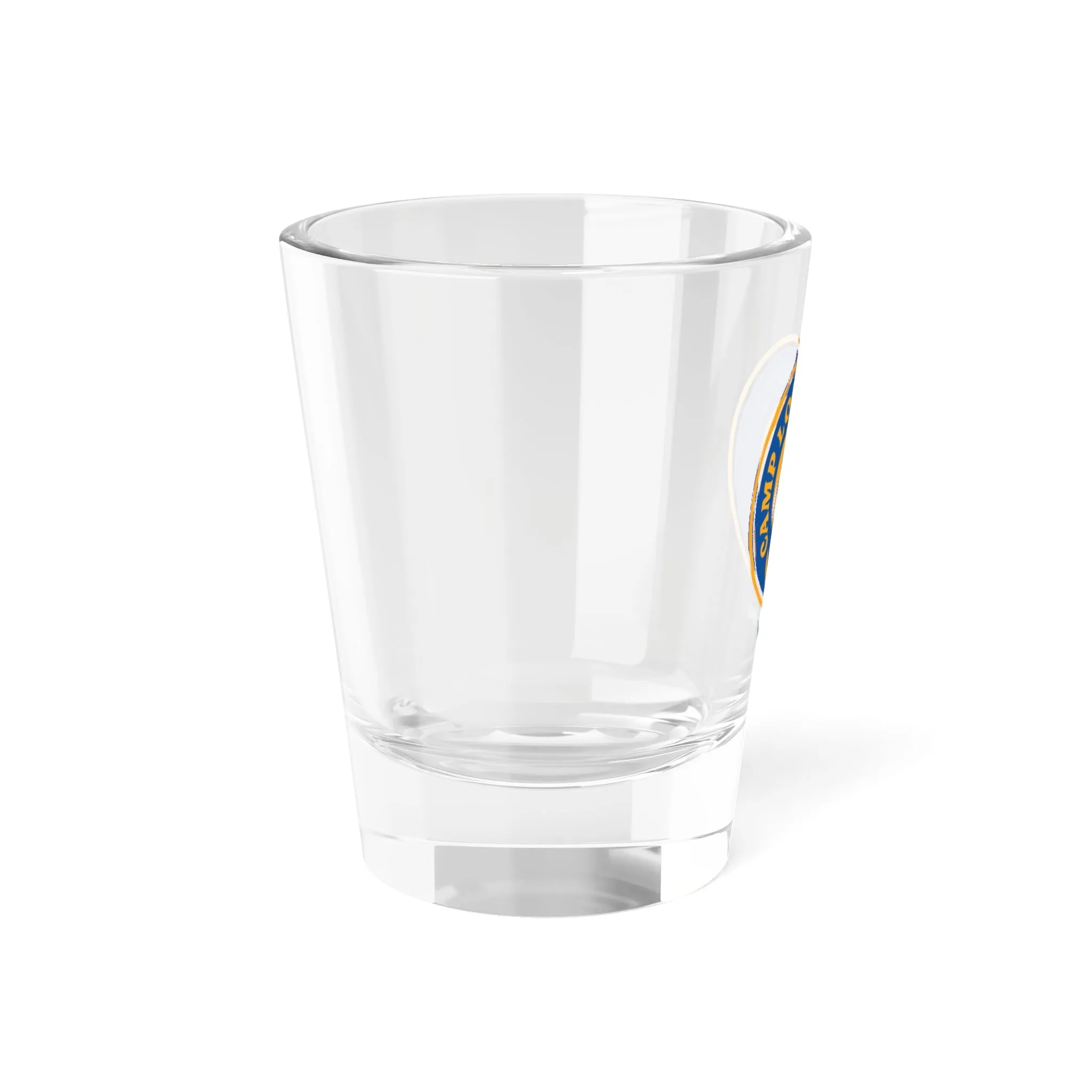 Old School Happy Camper Shot Glass, 1.5oz