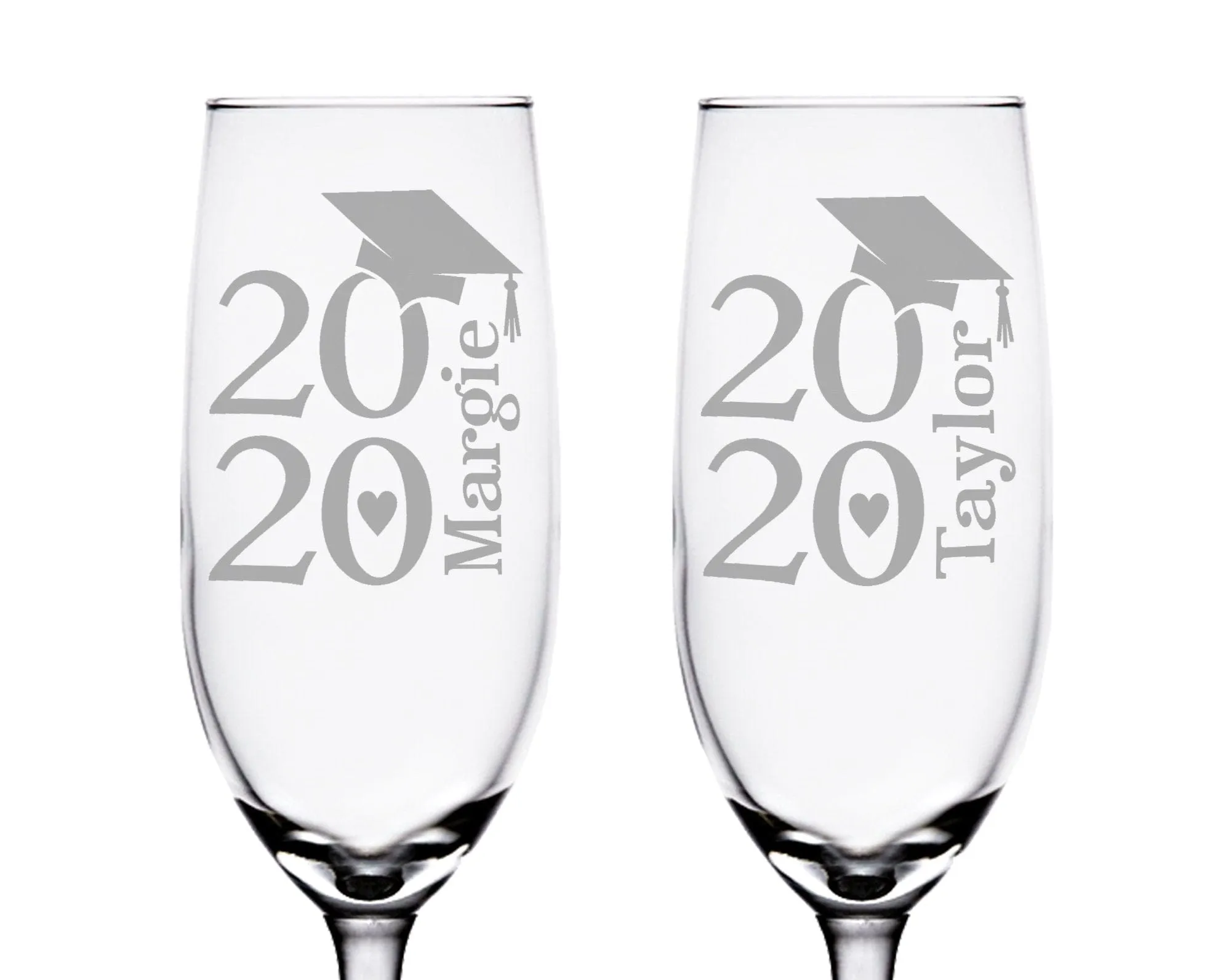 ONE College Graduation Gifts Champagne Glass Class of 2020 Masters Bachelors Graduate Degree Wine Personalized Drinkware Celebration Toast