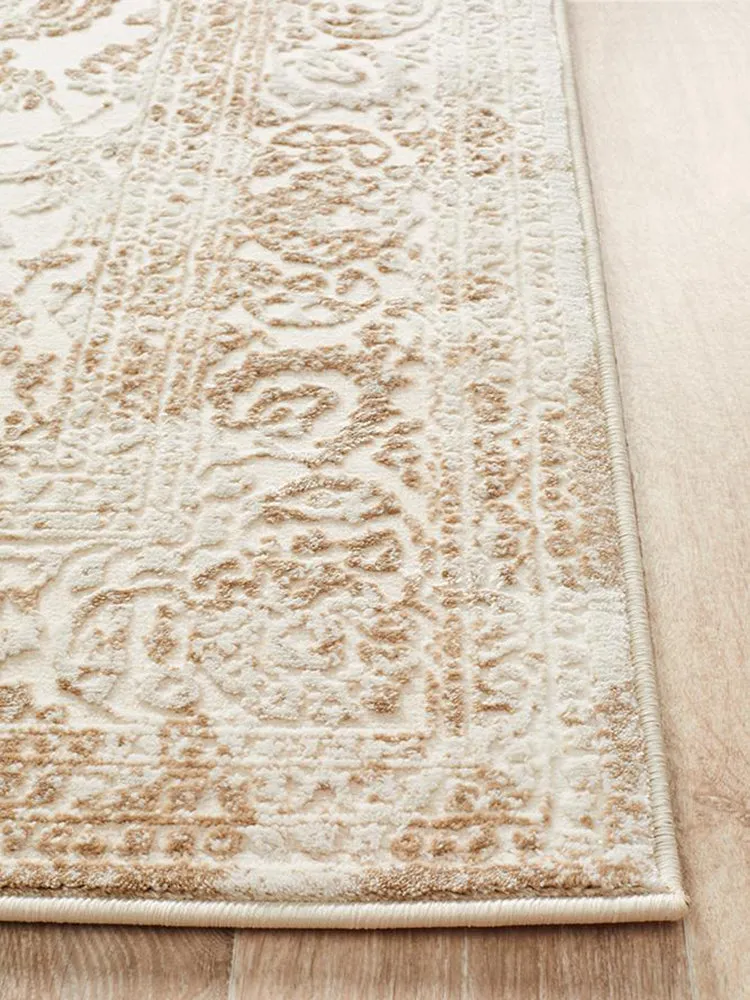 Opulence Cream Low-Shed Textured Rug