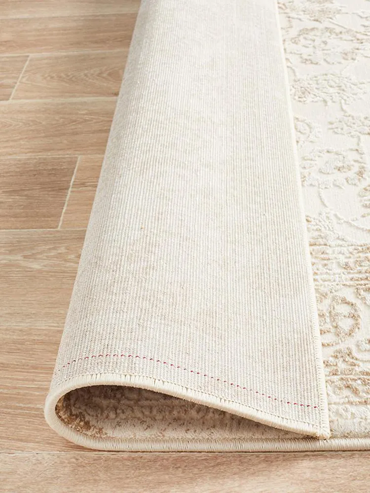 Opulence Cream Low-Shed Textured Rug