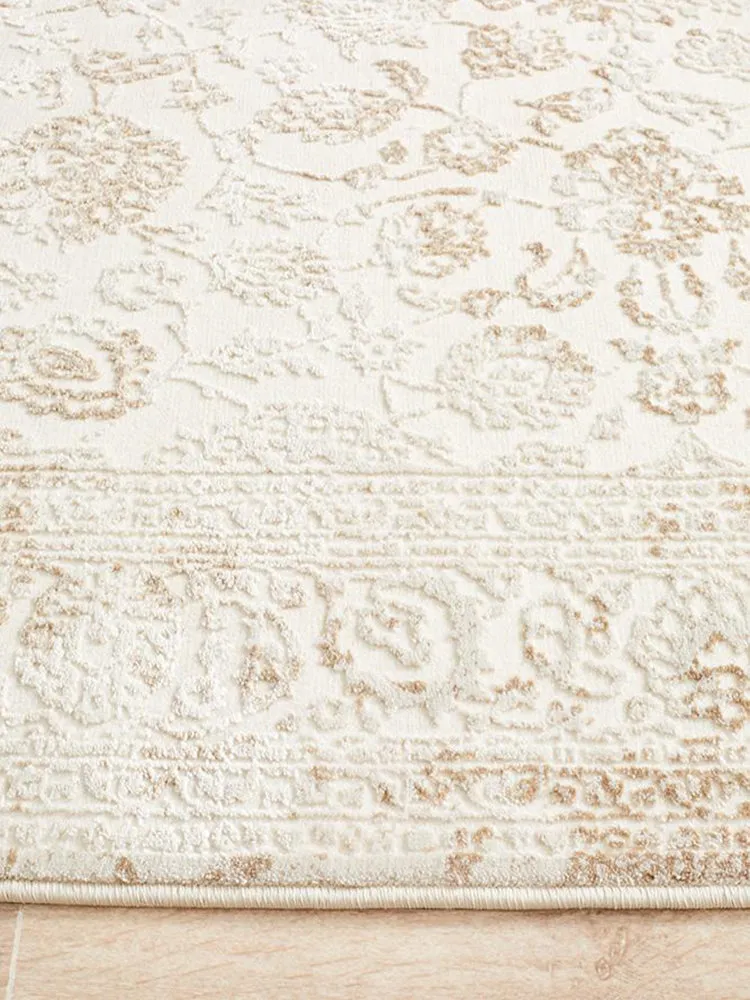 Opulence Cream Low-Shed Textured Rug