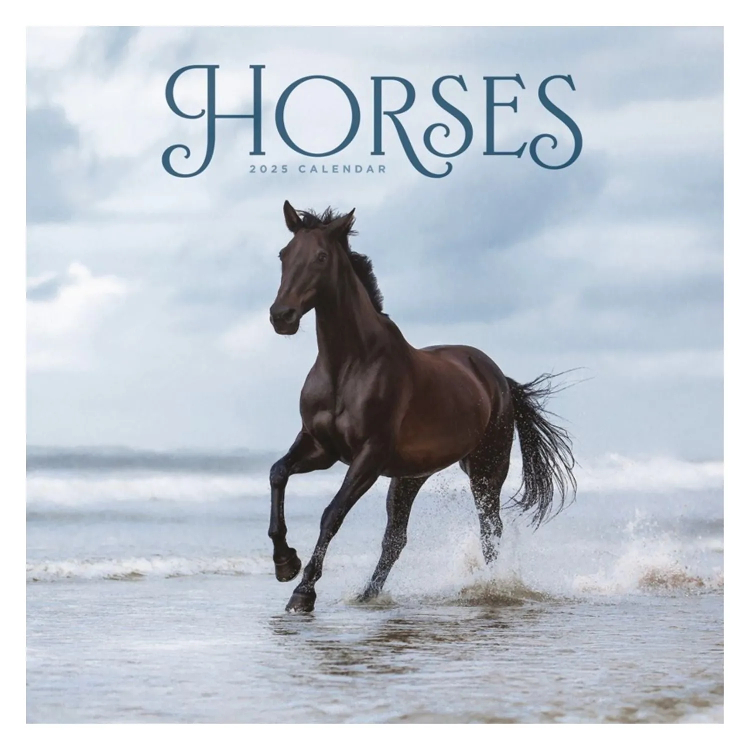 Otter House Horses Wiro Wall Calendar 2025