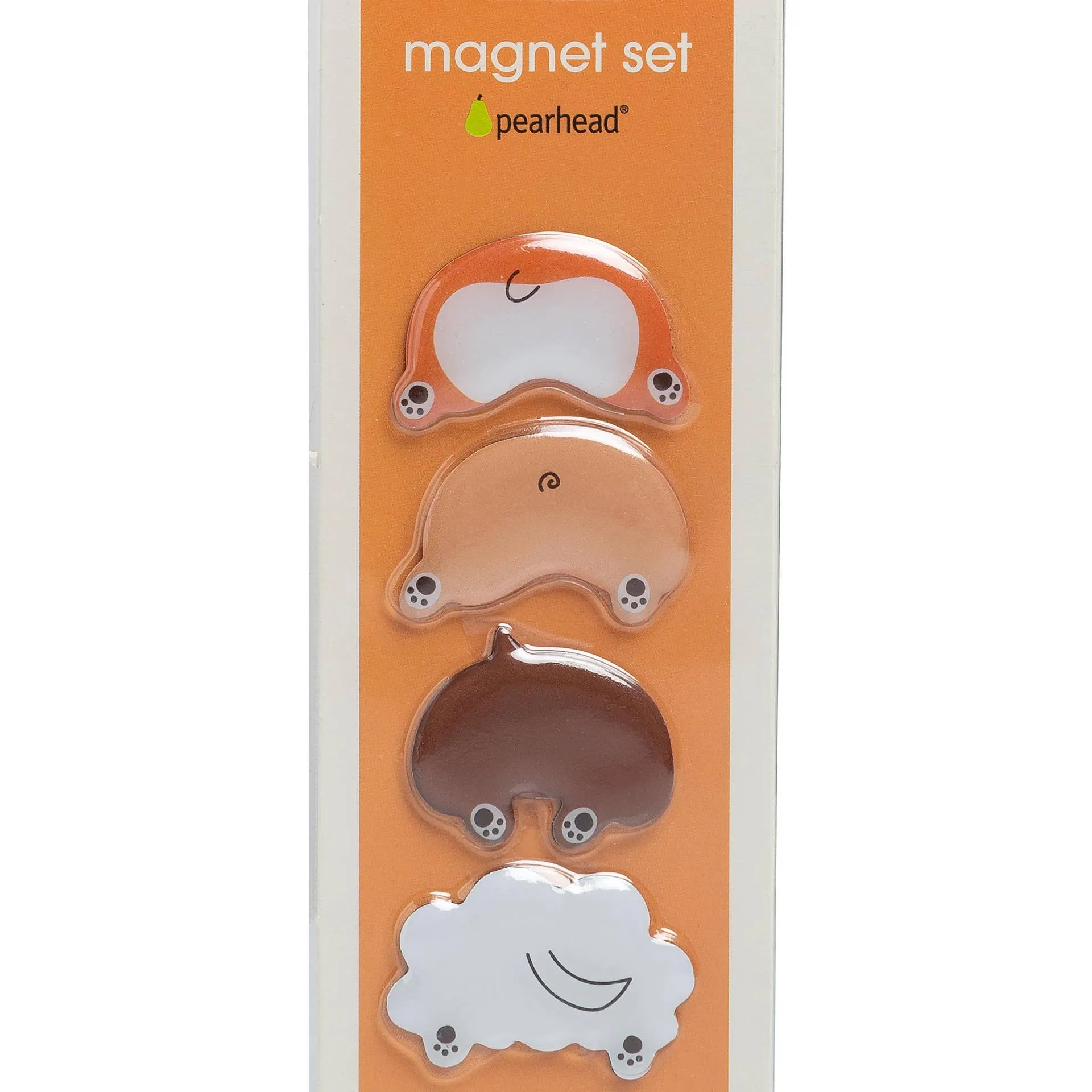 Pearhead Dog Butt Magnet Set