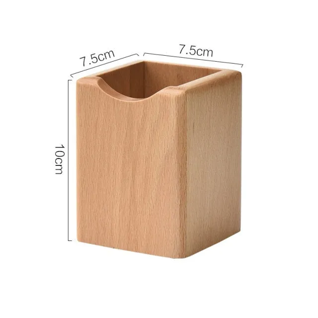 Penthouse Wood Desk Organizer Box