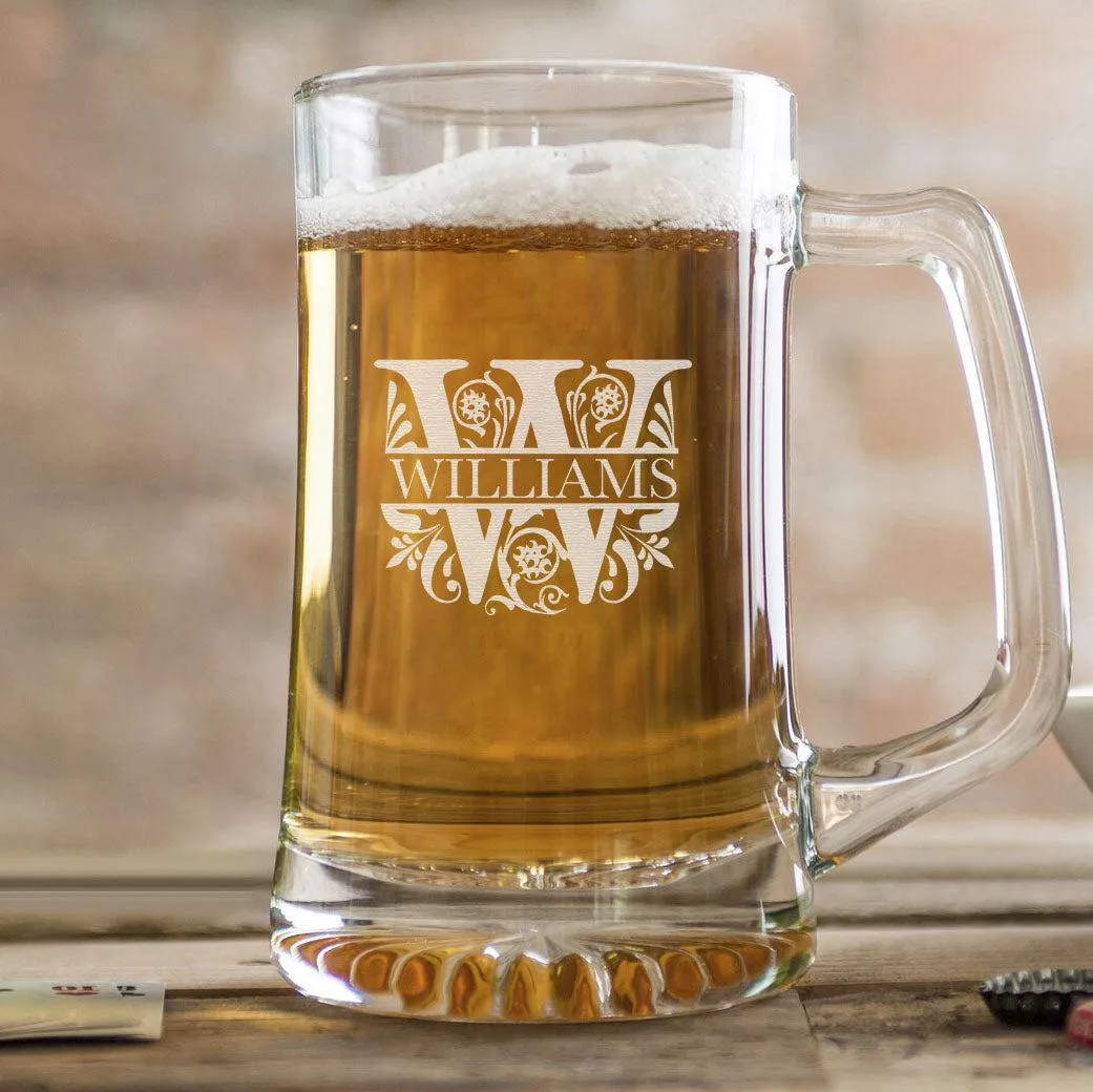 Personalized Beer Mug 25 oz.