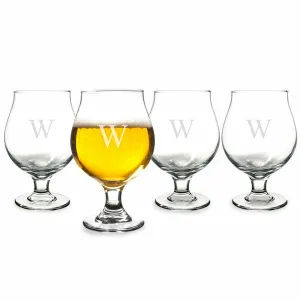 Personalized Belgian Beer Glasses (Set of 4)