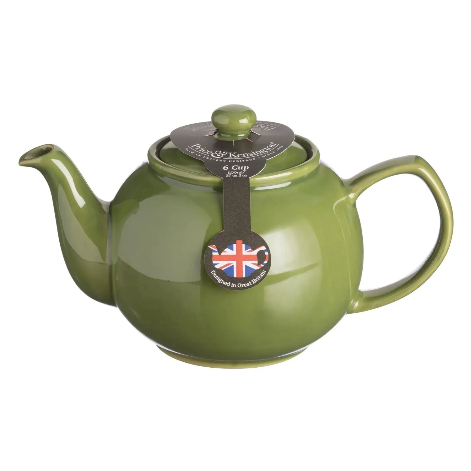 Price & Kensington Olive Green 6 Cup Teapot