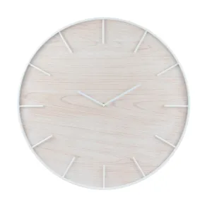 Round Open Face Blonde Clock with White (WS)