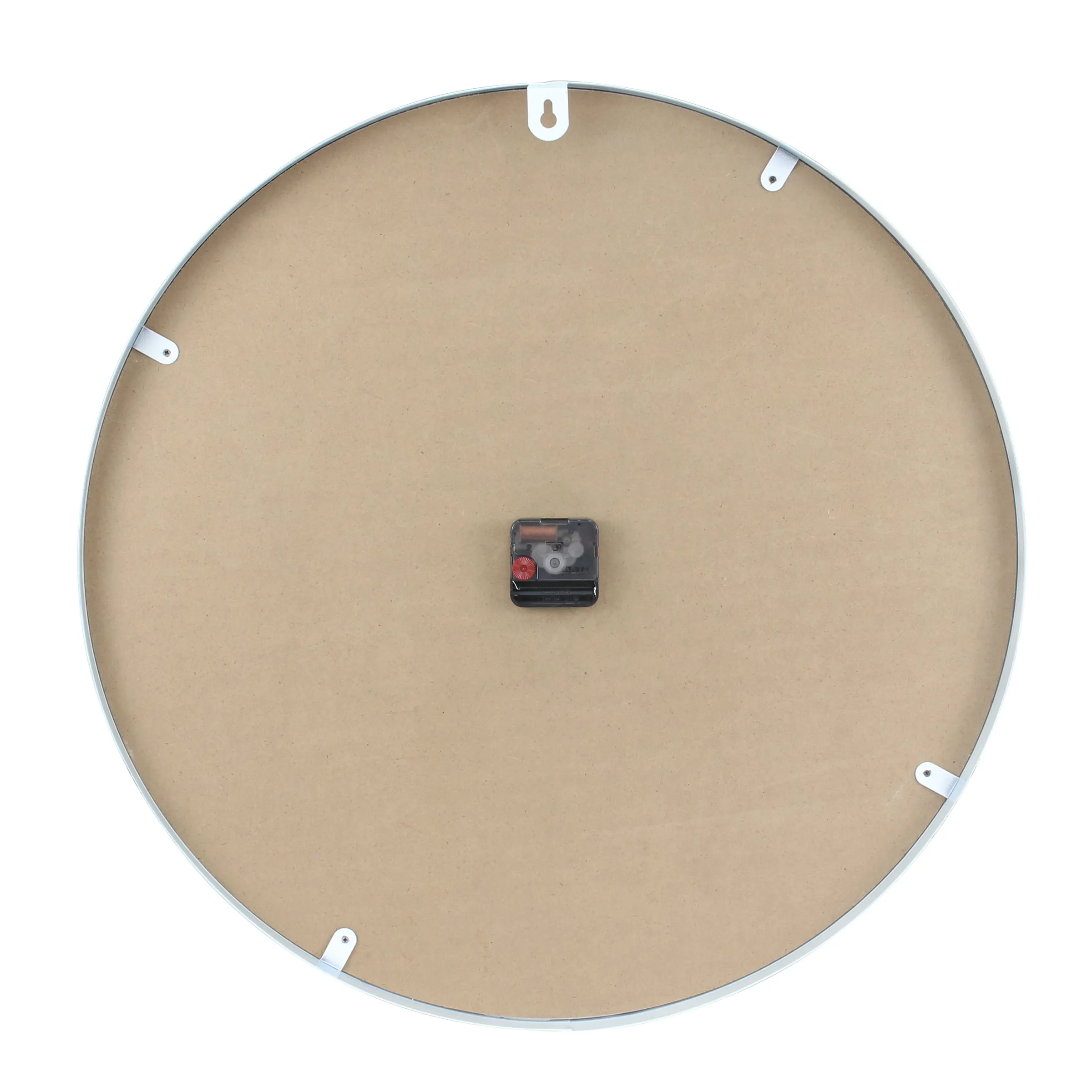 Round Open Face Blonde Clock with White (WS)