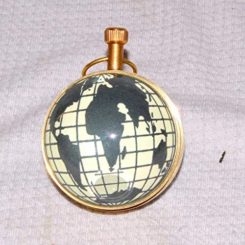 royalantique Antique Style Table Top Brass Clock or Globe Collectible Watch Office Decor Gift