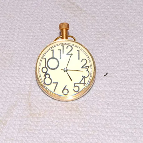 royalantique Antique Style Table Top Brass Clock or Globe Collectible Watch Office Decor Gift